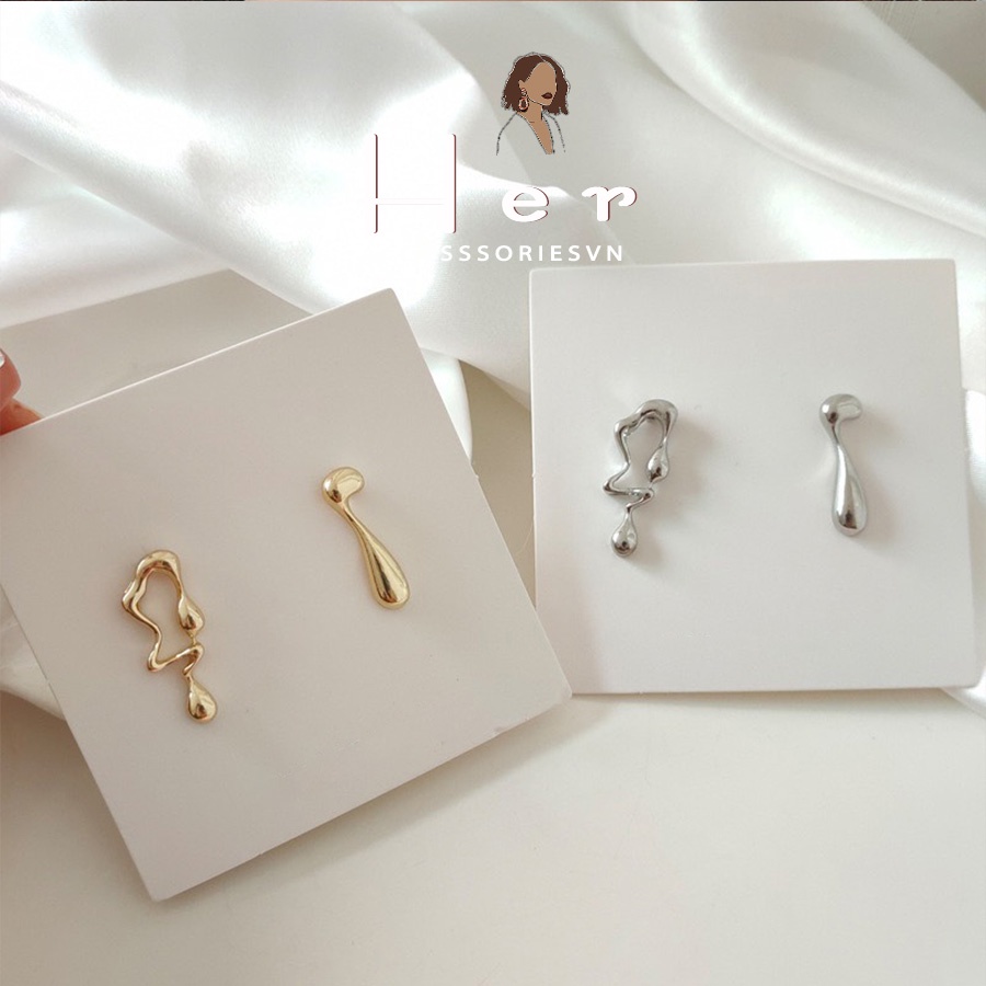 Khuyên tai bông tai hình trừu tượng cá tính Her Accessories H81