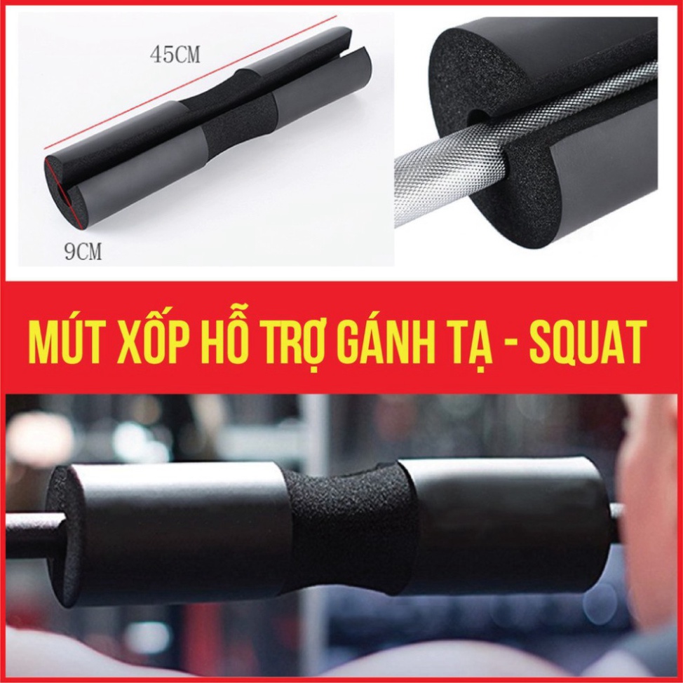 Đệm Mút Xốp Hỗ Trợ Gánh Tạ Squats,Đệm gánh tạ Valeo ĐenSport