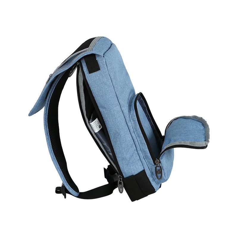 Túi Đeo Chéo SimpleCarry Sling- Chất Liệu:Polyester trượt nước - Số Ngăn:1 ngăn chính - 2 ngăn phụ - Màu:Blue, Grey