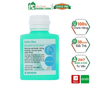 Nước Rửa Tay Khô Softa-Man B.Braun Sát Khuẩn Trước Phẫu Thuật 100ml