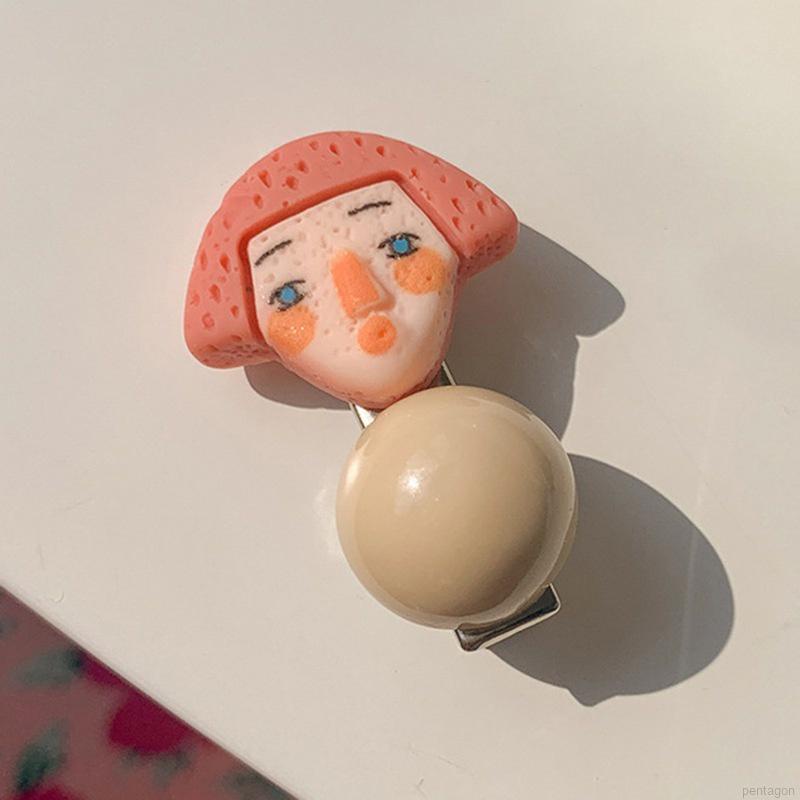 Kẹp Tóc Mỏ Vịt Hình Thỏ Màu Kẹo Dễ Thương Cho Bé Gái