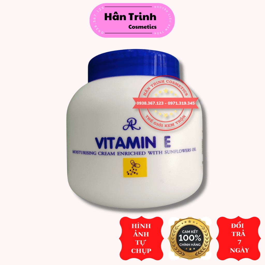 Kem Vitamin E Thái, Kem Vitmin E Chính Hãng Giúp Dưỡng Ẩm Trắng Da 200g - Mỹ Phẩm Hân Trinh