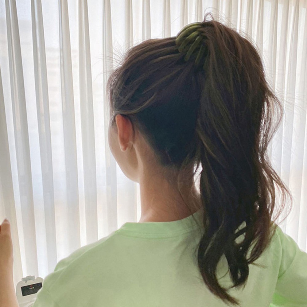 Kẹp Tóc Vải Nhung Màu Trơn Thời Trang Cho Nữ