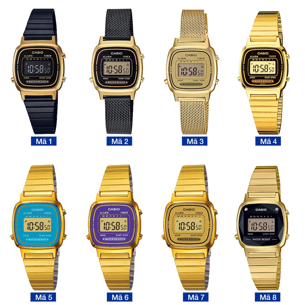 Đồng hồ nữ dây kim loại Casio Standard chính hãng Anh Khuê LA670 Series