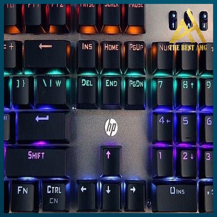 Bàn Phím Máy Vi Tính Laptop Chơi Game HP GK100 Đèn LED 7 Màu RGB - Bàn phím Cơ Keyboard Gaming Có Dây