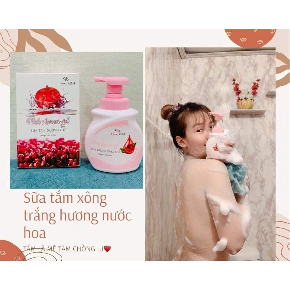 Sữa Tắm Xông Trắng Dưỡng Thể Pink Shower Hải Âu Việt (Giá sỉ)