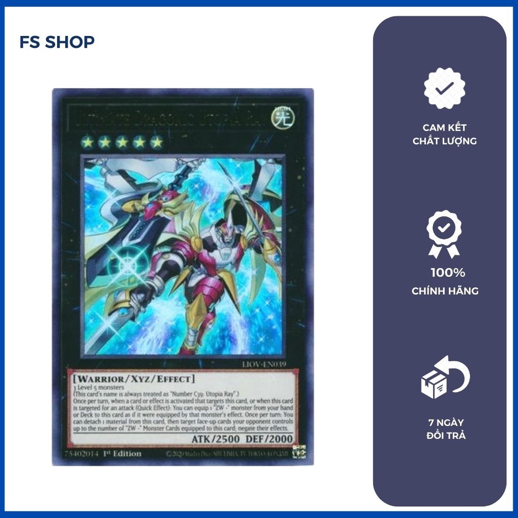 Thẻ Bài Yugioh Chính Hãng Ultimate Dragonic Utopia Ray (Ultra Rare)