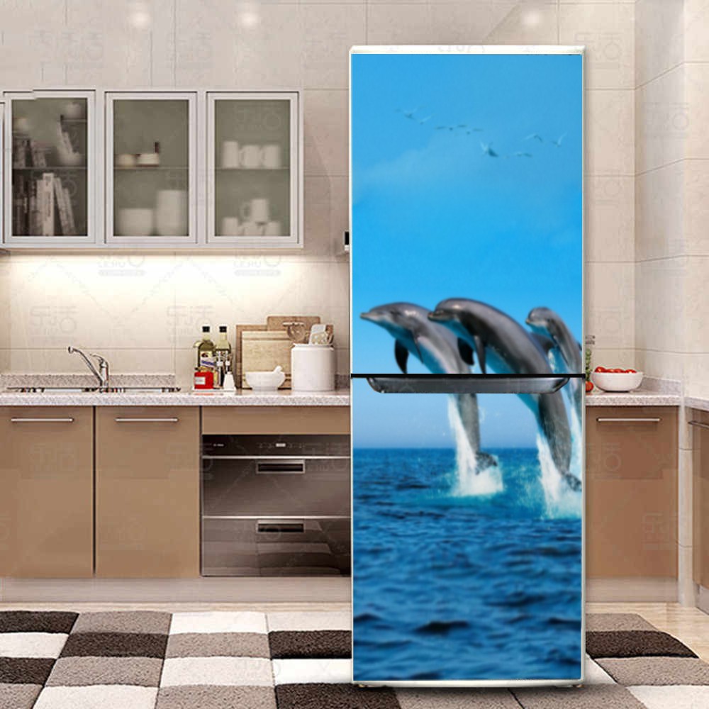 DECAL DÁN TRANG TRÍ TỦ LẠNH CÁ HEO