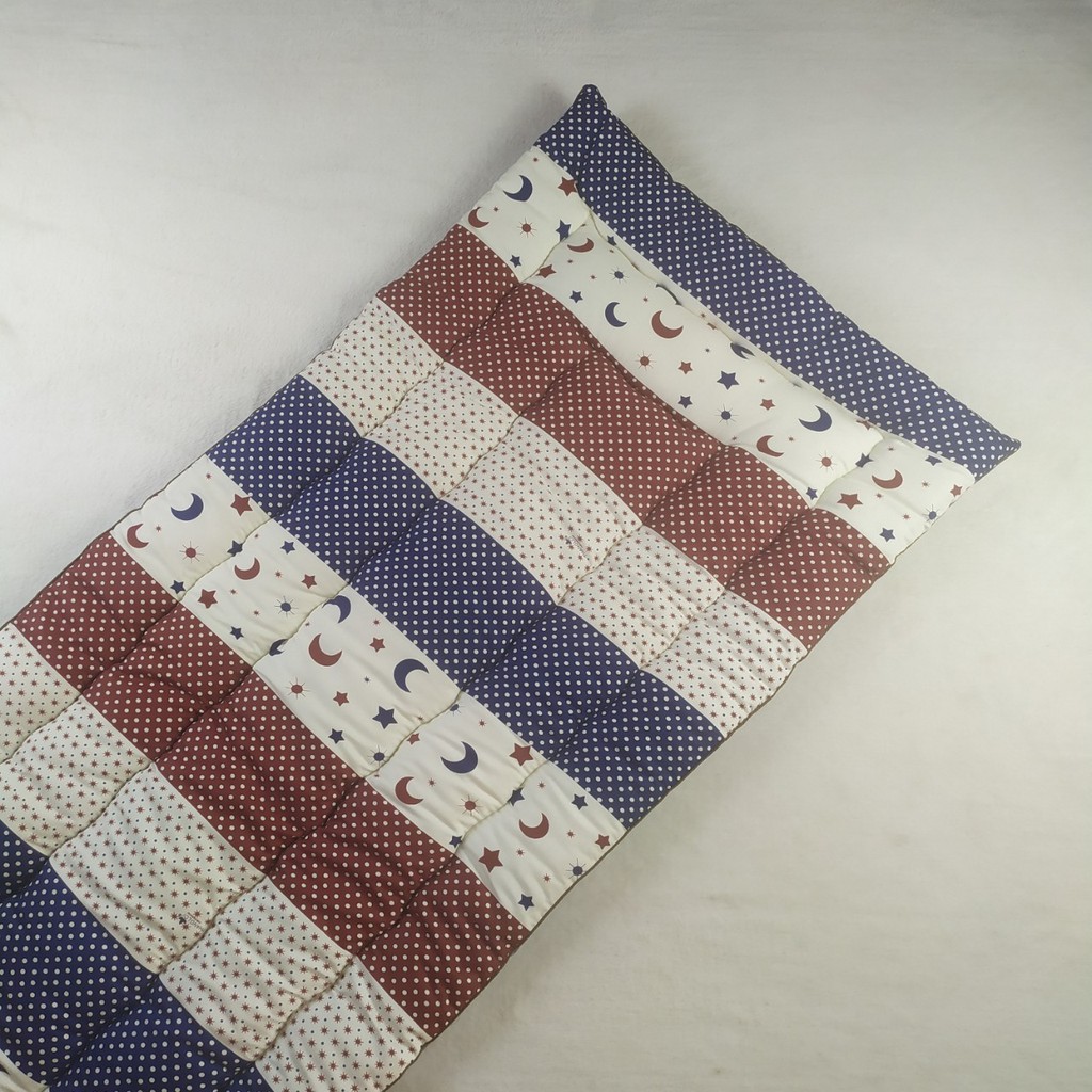 Nệm_Topper mỏng ngủ văn phòng_ Thảm ngủ trải sàn tiện lợi-chất liệu cotton cao cấp chần gòn Kim Home size 74x180 cm