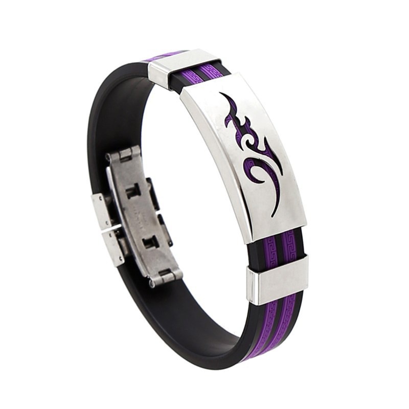 Vòng tay nam nữ,unisex thời trang cá tính thể thao, silicone nhiều màu sắc có họa tiết theo phong cách hottrend (VT-06)