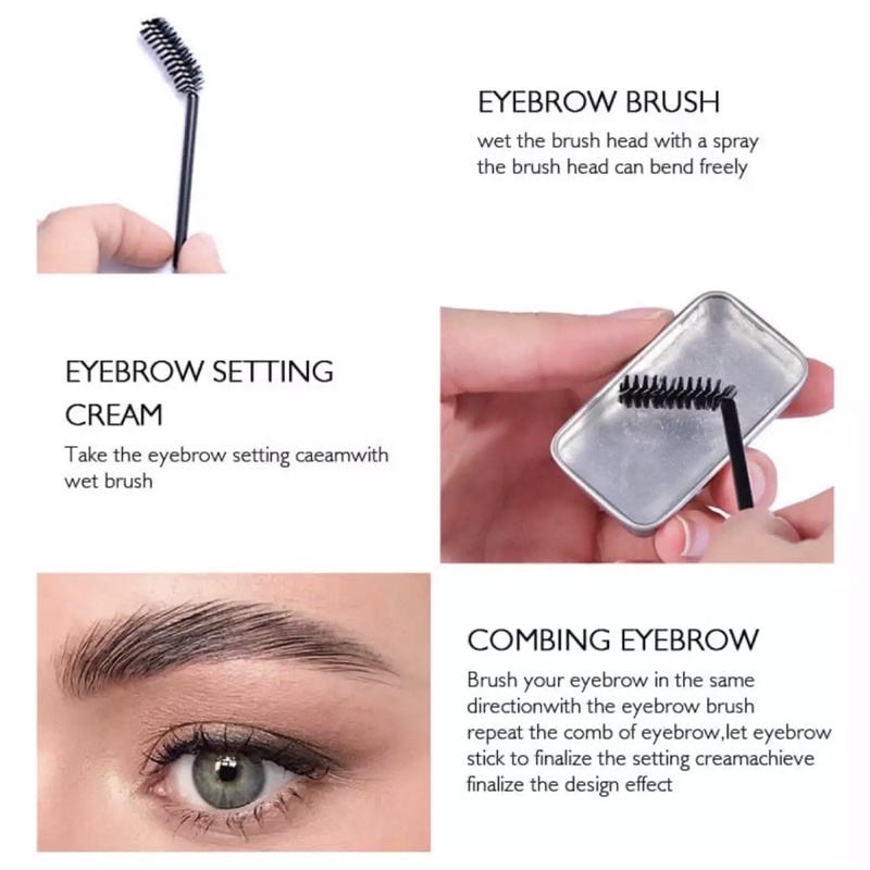 Sáp định hình lông mày KissBeauty tạo dáng 3D trong suốt chống nước lâu trôi | BigBuy360 - bigbuy360.vn