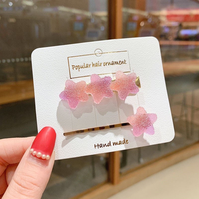 Set 2 kẹp tóc dễ thương phong cách Hàn Quốc cho phái nữ