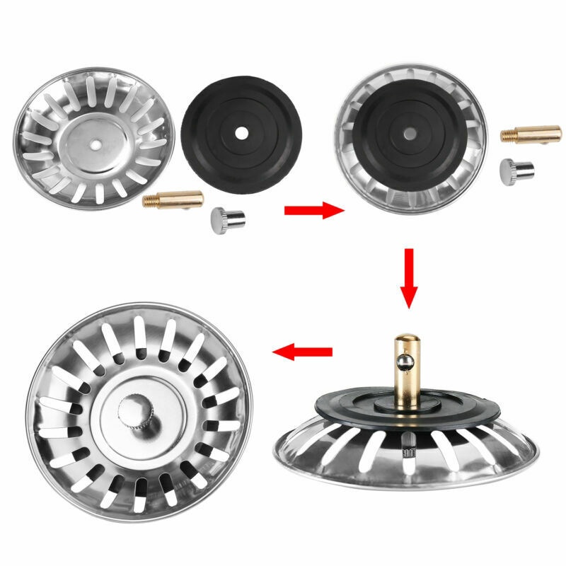 Dụng Cụ Lọc Rác Bồn Rửa Chén / Cống Thoát Nước Nhà Bếp Bằng Thép Không Gỉ