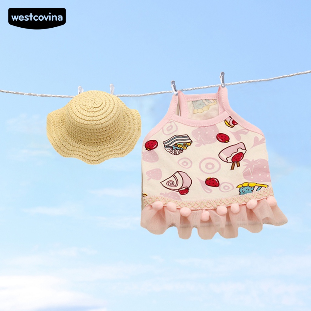 Áo Thun Mềm Mại Họa Tiết Bánh Kem Cho Thú Cưng