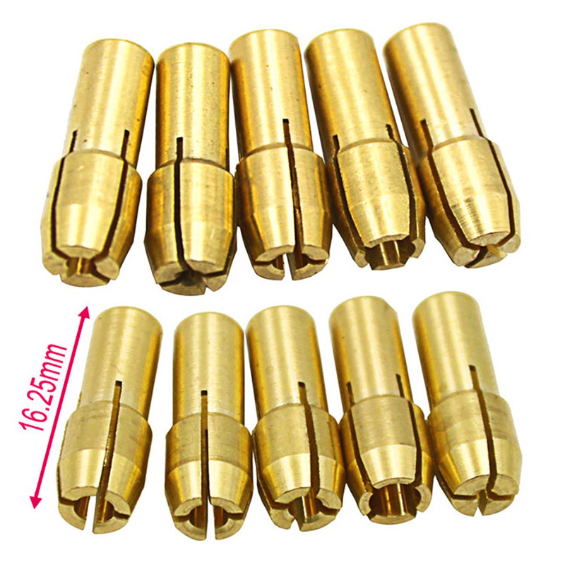 Bộ 10 đầu kẹp mũi khoan 0.5-3.2MM