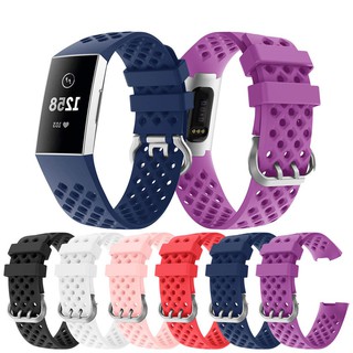 Tay đeo silicone thay thế cho đồng hồ thông minh Fitbit Charge 3
