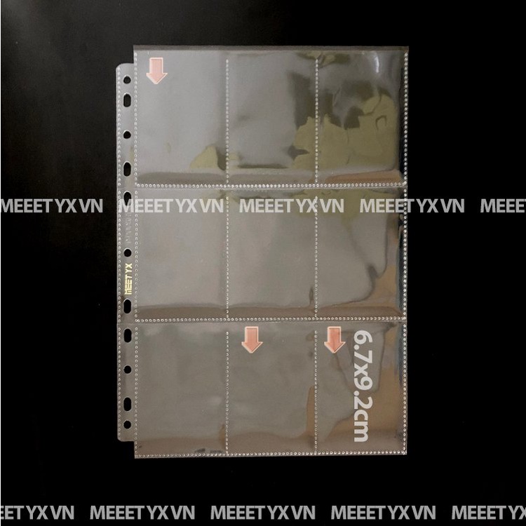 SHEET MEET YX 9 Ô ĐỰNG CARD CHO BÌA A4