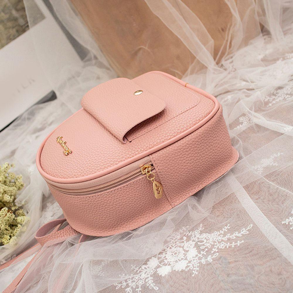 MIHAN1 Fashion Women Backpack Letter Decoration Phone Pouch Leather Shoulder Bag Crossbody Female Multifunctional Girl Women Small Handbag/Multicolor