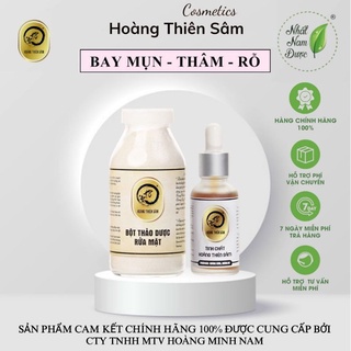 Serum Giảm Mụn Thâm Rỗ - Combo Hoàng Thiên Sâm Tái Tạo Da [Loại Vip] - Không Sưng, Không Đỏ, Vẫn Bong Da