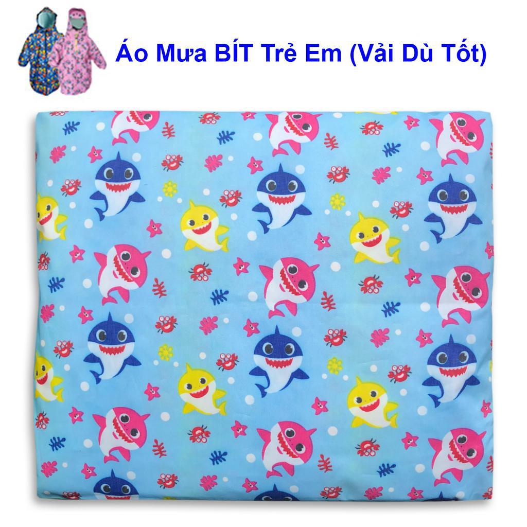 Áo Mưa Trẻ Em Vải Dù Cho Bé Trai Bé Gái  - Hàng Xưởng Việt Nam
