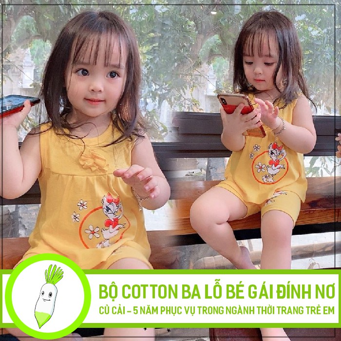 [SALE SỐC] Bộ ba lỗ cotton bé gái in hình nhiều màu