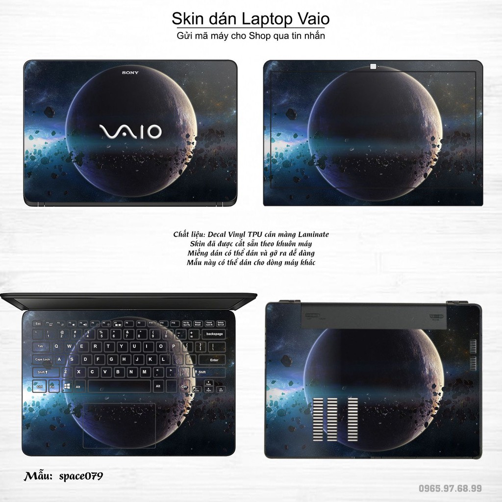 Skin dán Laptop Sony Vaio in hình không gian _nhiều mẫu 14 (inbox mã máy cho Shop)