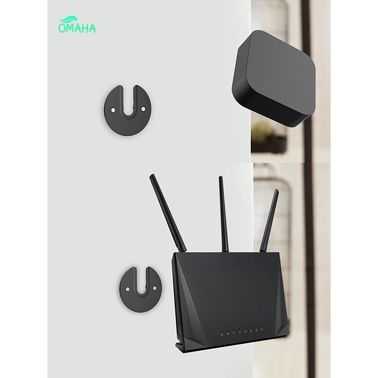 [OMAA Stock] Durable Wall Mount Rack Adjustable Router Storage Bracket Rotatable for WiFi Router