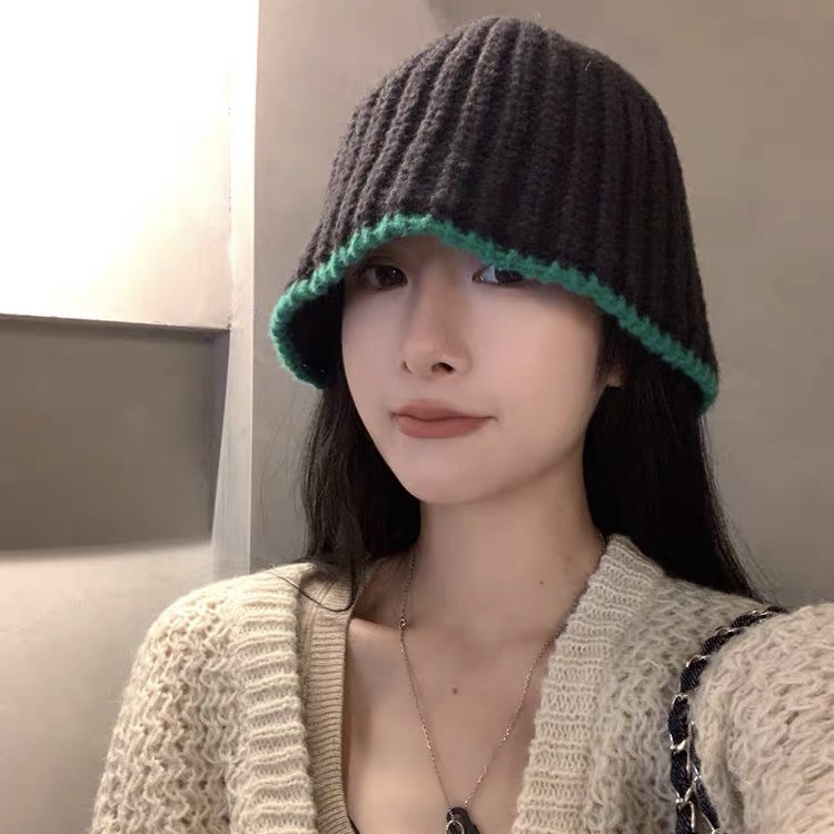 Mũ xô MG STUDIO dệt kim thời trang