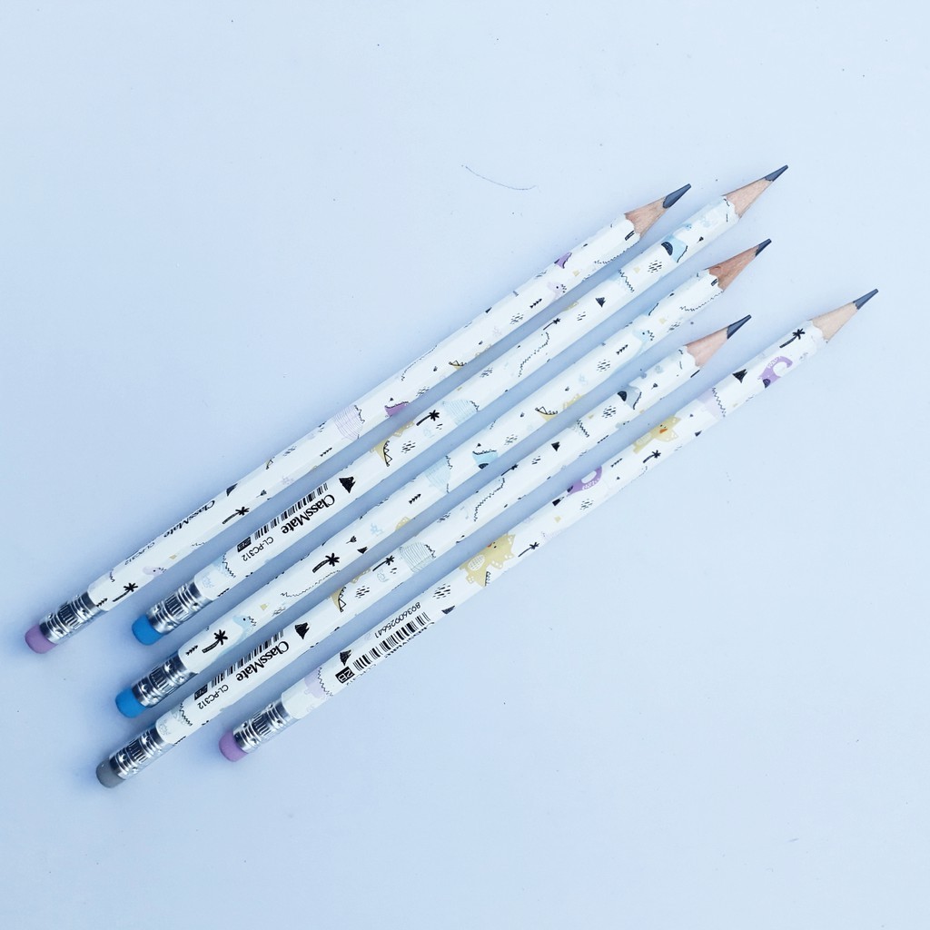 Hộp bút chì gỗ 2B Classmate CL-PC312 có tẩy- Hàng chính hãng