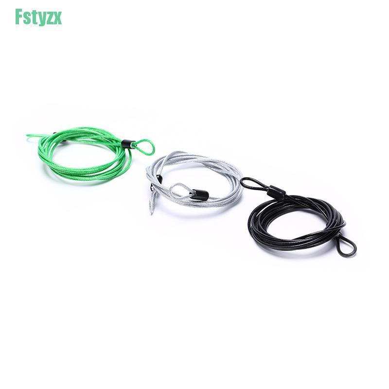 fstyzx 200CM x 2.5MM Cycling Sport Security Loop Cable Lock Bicycle Scooter U-Lock new