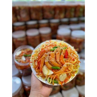 Mắm tép trộn đu đủ