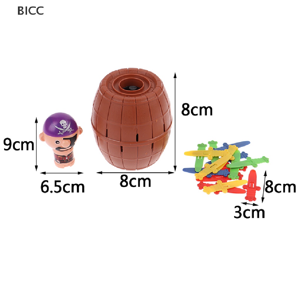 BI Lucky Stab Pirate Funny Tricky Barrel Moneybox Swords Toys Game Boy Girl CC