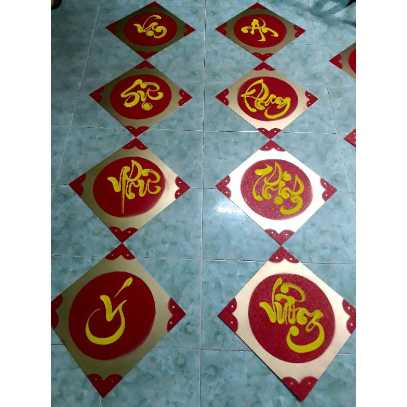CÂU ĐỐI TRANG TRÍ TẾT(35cm×4)
