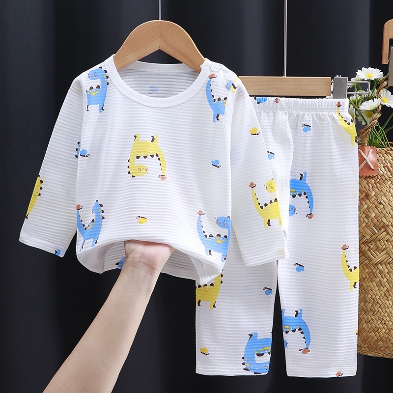 Bộ đồ dài tay bé trai 11-35kg cotton mỏng,nhẹ, mát, siêu hút mồ hôi, thoáng khí