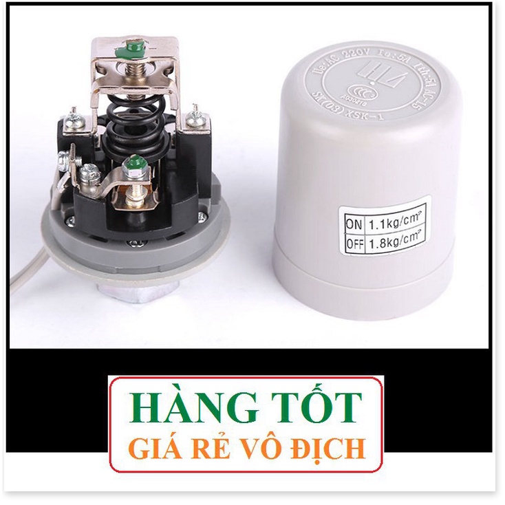 Rơ le công tắc áp suất máy bơm nước tự động 1.5 - 2.2 Kgf