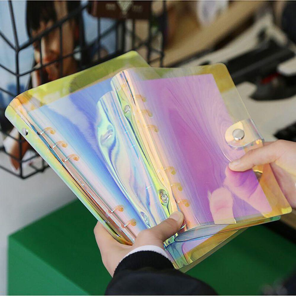 Augustine Bìa Sổ Tay Nhật Ký Khổ A5 / A6 6 Vòng Bằng PVC Có Thể Tái Sử Dụng