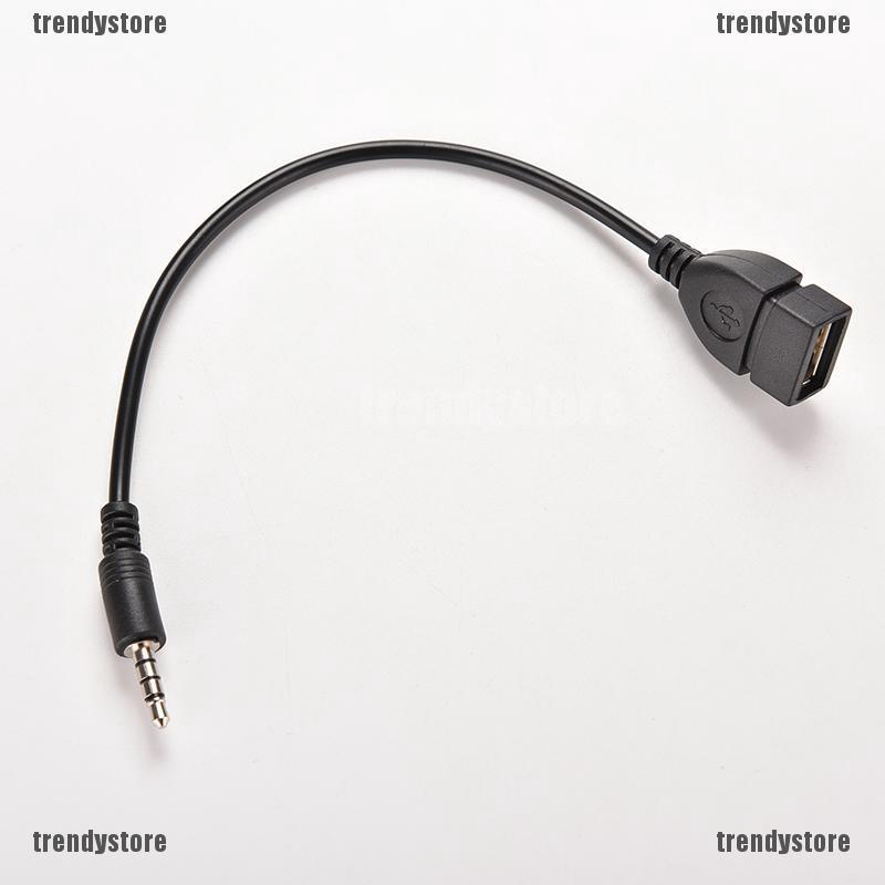 THIET Dây cáp chuyển đổi âm thanh AUX 3.5mm sang USB 2.0