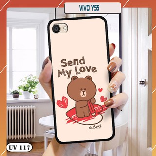 Ốp lưng điện thoại Vivo Y55 - lưng nhám viền dẻo