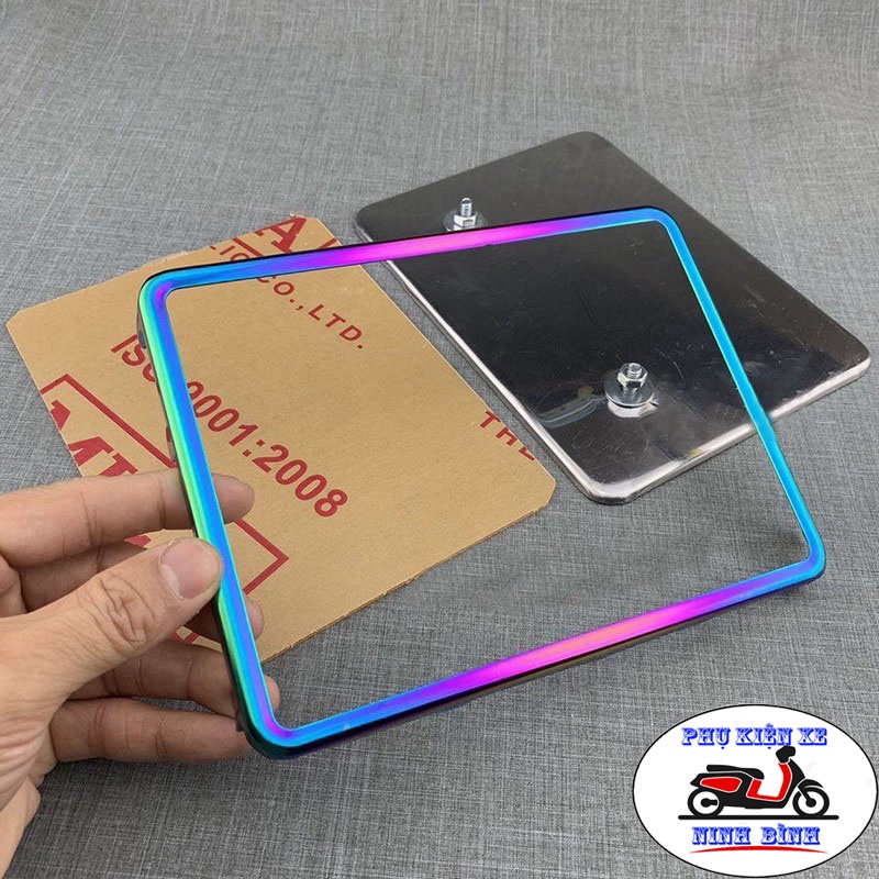 Biển Số Xe Máy, Khung Xe TiTan Ốp Viền Không Gỉ Không Phai Màu