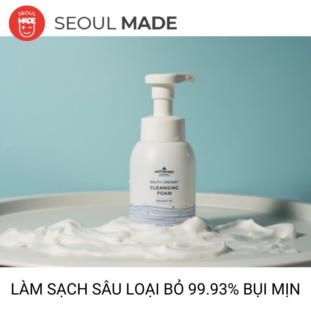 Sữa rửa mặt cho da nhạy cảm Saltherapy làm sạch sâu kiểm soát nhờn 300ml