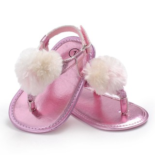 Sale 69% giày sandal da pu mềm mại cho bé gái, pink-13cm giá gốc 92000đ- 27c36
