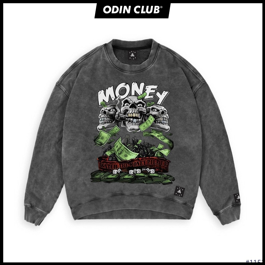 Áo Sweater OD Oversize 3Money, áo nỉ dài tay Unisex ODIN CLOTHING