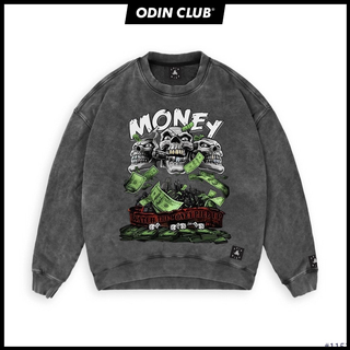Áo Sweater OD Oversize 3Money, áo nỉ dài tay Unisex ODIN CLOTHING