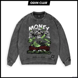Áo Sweater OD Oversize 3Money, áo nỉ dài tay Unisex ODIN CLOTHING