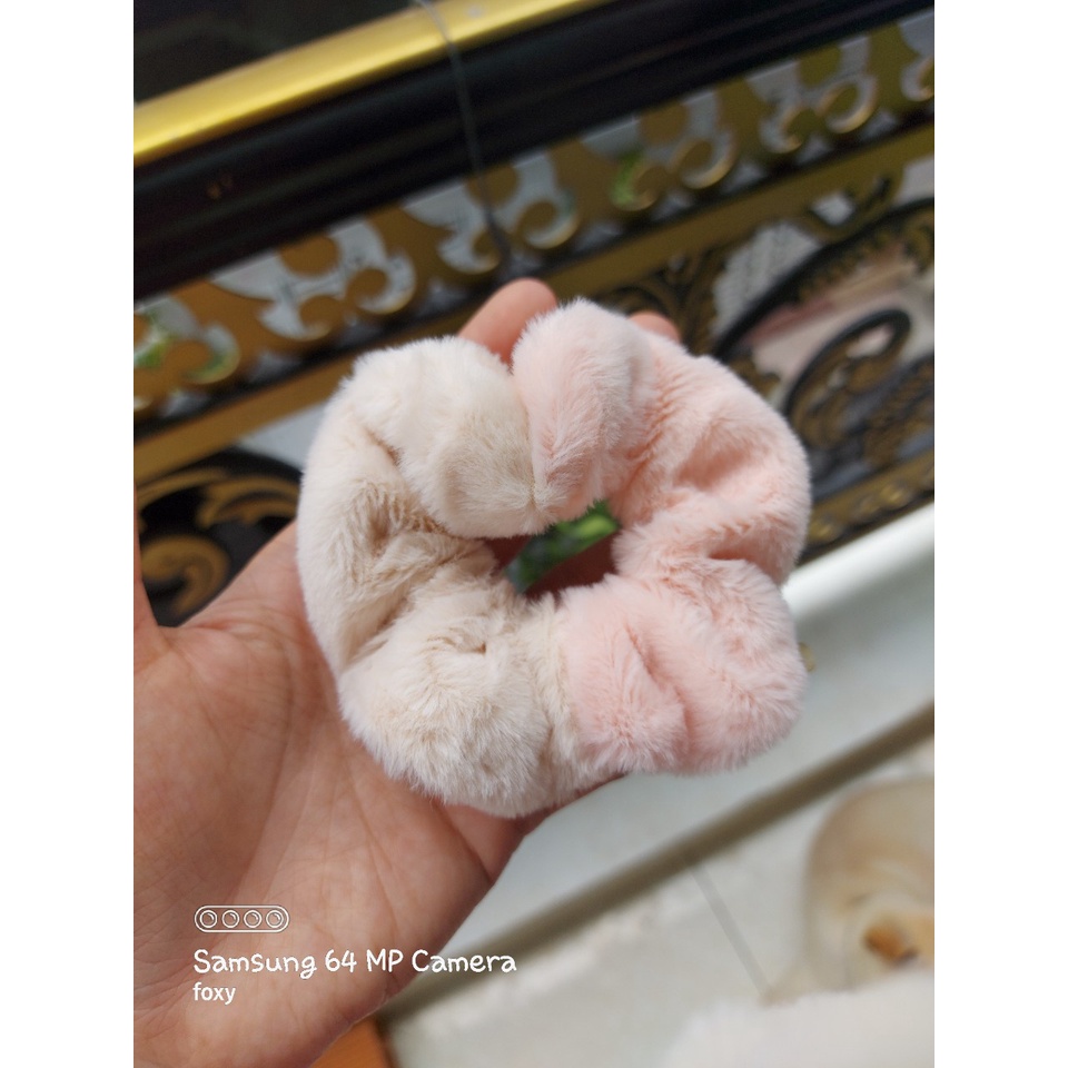 Cột tóc nhung 2 màu siêu mịn phong cách HÀN QUỐC