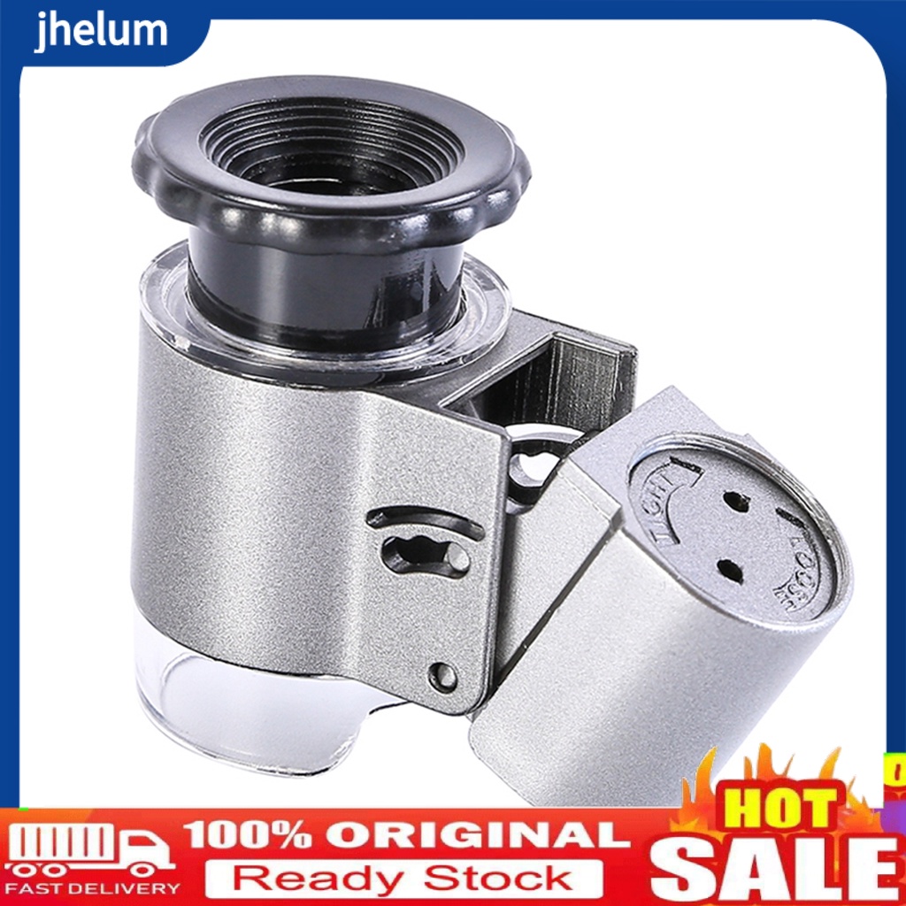 Kính Hiển Vi Mini 50X Có Đèn LED UV Tiện Dụng