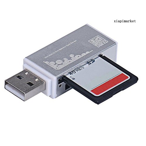 Đầu Đọc Thẻ Nhớ Usb 2.0 Tất Cả Trong 1 Cho Micro Sd Sdhc Tf M2 Mmc Ms Ms Pro