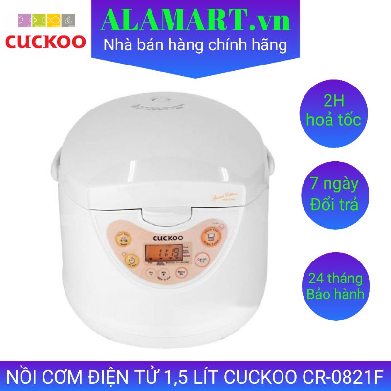 NỒI CƠM ĐIỆN TỬ 1,5 LÍT CUCKOO CR-0821FI