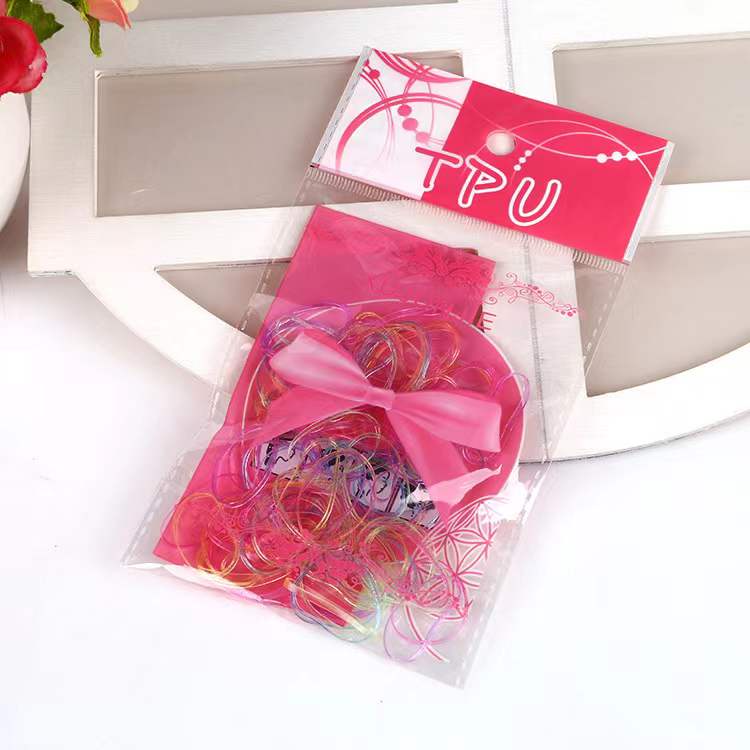 Set 100 Dây Thun Cột Tóc Nhiều Màu Thời Trang Cho Nữ