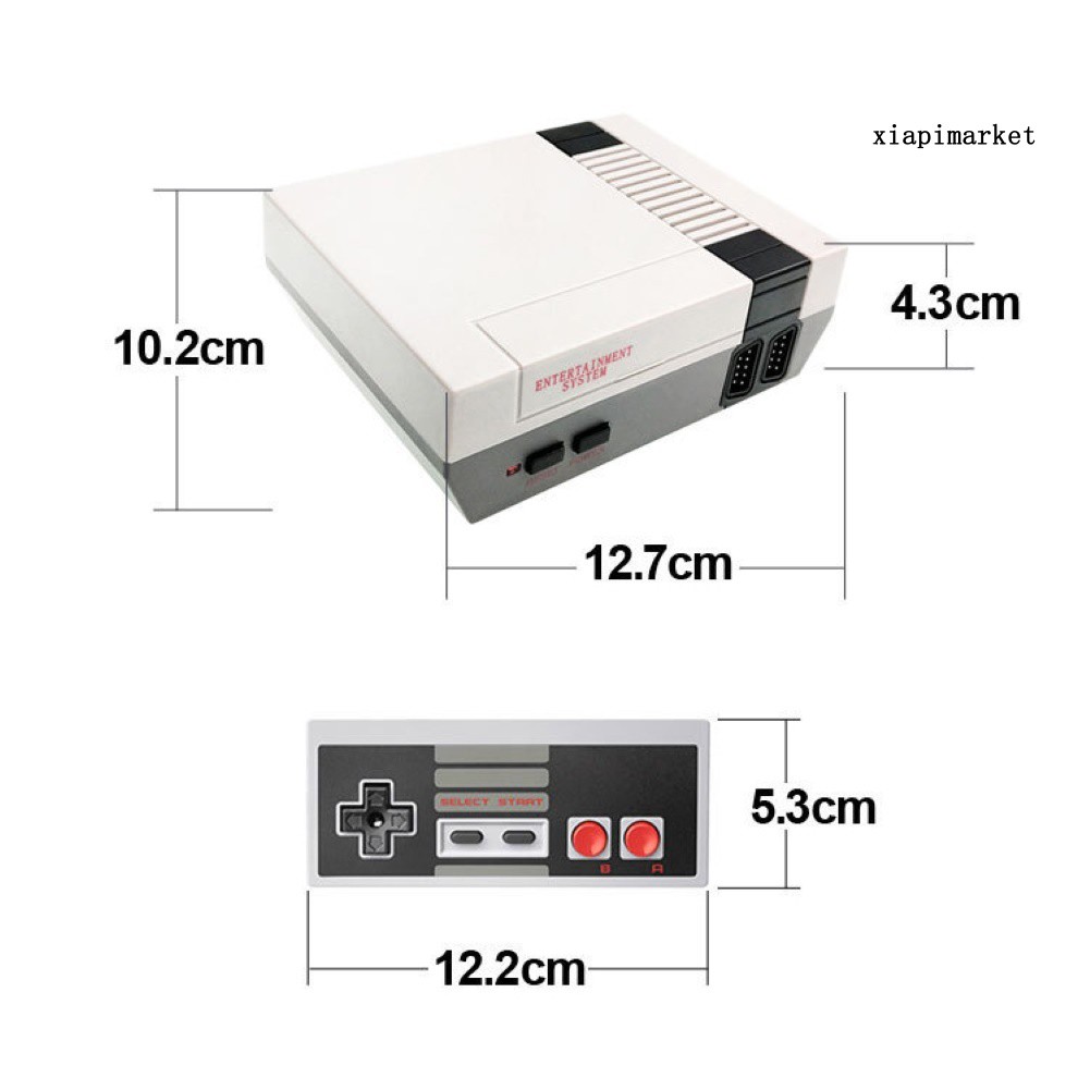 Máy Chơi Game Mini 600 Trò Chơi Cổ Điển Với 2 Tay Cầm Điều Khiển Cho Nintendo Nes